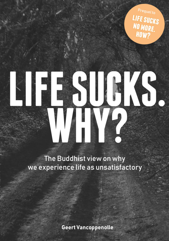 Front cover of book "Life sucks. Why?"